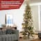 9ft. Pre-Lit Green Slim Fir Artificial Christmas Tree, Color Changing LED Lights